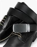 CHAOREN Men's Leather Ratchet Belt | Black Carbon Fiber | 35mm — 5