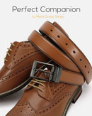 CHAOREN Reversible Belt Men | Black/Tan | 1.25" Dress Belt — 3