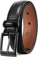 CHAOREN Mens Leather Gift Belt | Black | 1 1/8" — 1