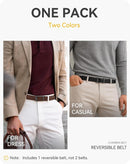 CHAOREN Reversible Belt Men | Brown/Black | 1.25" Dress Belt — 3