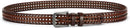 CHAOREN Mens Leather Belt 35mm for Jeans | Brown / Distressed Gun — 4