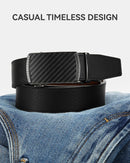 CHAOREN Men's Leather Ratchet Belt | Carbon Fiber / Black | 35mm — 4