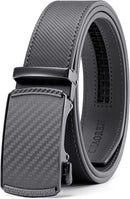 CHAOREN Men's Leather Ratchet Belt | Carbon Fiber / Grey | 35mm — 1