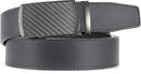 CHAOREN Men's Leather Ratchet Belt | Carbon Fiber / Grey | 35mm — 3