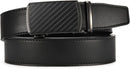 CHAOREN Men's Leather Ratchet Belt | Carbon Fiber Gun / Black | 35mm — 5