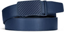 CHAOREN Men's Leather Ratchet Belt | Carbon Fiber / Navy | 35mm — 5