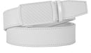 CHAOREN Men's Leather Ratchet Belt | Carbon Fiber / White | 35mm — 5