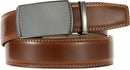 CHAOREN Men's Leather Ratchet Belt | Charcoal Depiction / Cognac | 35mm — 5
