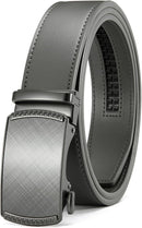CHAOREN Men's Leather Ratchet Belt | Charcoal Depiction / Grey | 35mm — 1