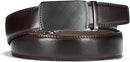 CHAOREN Men's Leather Ratchet Belt | Charcoal Depiction / Mahogany | 35mm — 5