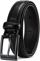 CHAOREN Mens Leather Gift Belt | Classic Black | 1 1/8" — 1