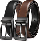 CHAOREN Reversible Belt Men | Cognac/Black | 1.25" Dress Belt — 1