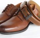 CHAOREN Mens Leather Gift Belt | Cognac | 1 1/8" — 3
