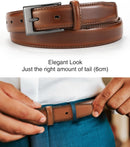 CHAOREN Mens Leather Gift Belt | Cognac | 1 1/8" — 4