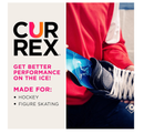 CURREX HockeyPro Insoles for Hockey Skates & Ice Skating – 3D Dynamic Arch Support to Improve Stability,