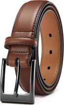 CHAOREN Mens Leather Gift Belt | Dark Brown | 1 1/8" — 1