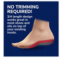 Dr. Scholl’s Custom Fit Orthotics 3/4 Length Inserts CF 440, 5-in-1 All-Day Pain Relief for Feet, Lower Back, Knees, Heel & Plantar Fasciitis