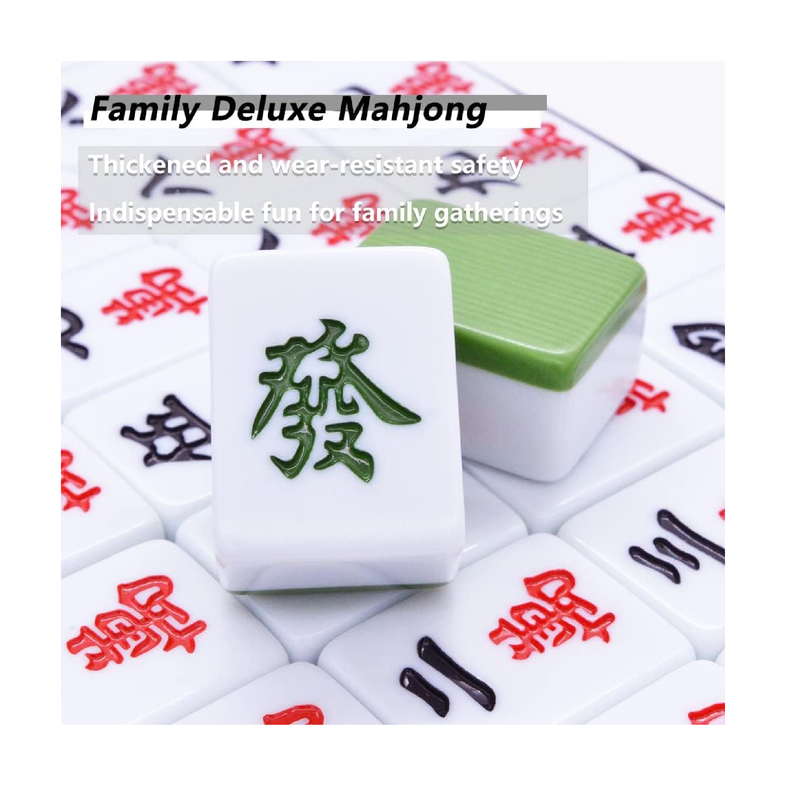 The Perfect Gift: Mini Chinese Mahjong Game Set With 146 Tiles, Dice, &  Portable Storage Case - For Adults & Families!