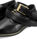 CHAOREN Mens Leather Gift Belt | Gold Black | 1 1/8" — 3