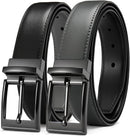 CHAOREN Reversible Belt Men | Grey/Black | 1.25" Dress Belt — 1
