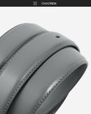 CHAOREN Mens Leather Gift Belt | Grey | 1 1/8" — 5
