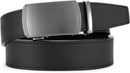 CHAOREN Men's Leather Ratchet Belt | Gun / Black | 35mm — 5
