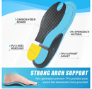 Carbon Fiber Shock-Absorbing Insole with Arch Support is Suitable for Basketball,
