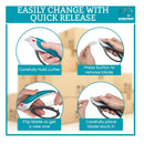 Retractable Box Cutter Utility Knife | Heavy Duty Box Cutter Knife Carton Cutter