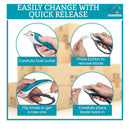 Retractable Box Cutter | utility knife | Heavy Duty Box Cutter Knives Two Pack | Cardboard Cutter | Box Opener