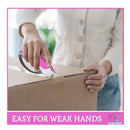 Pink Box Cutter | Retractable | For General Use | Two Pack | Resistant | Box Cutter | Cardboard Cutter | Box Opener