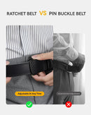 CHAOREN Men's Leather Ratchet Belt | Imperial Brushed / Full Grain Tan | 35mm — 5