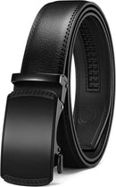 CHAOREN Men's Leather Ratchet Belt | Imperial / Nickel Free Black | 35mm — 1