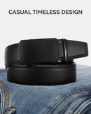 CHAOREN Men's Leather Ratchet Belt | Imperial / Nickel Free Black | 35mm — 5