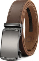 CHAOREN Men's Leather Ratchet Belt | Imperial Oxygen / Full Grain Brown | 35mm — 1