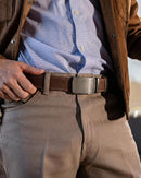 CHAOREN Men's Leather Ratchet Belt | Imperial Oxygen / Full Grain Brown | 35mm — 3