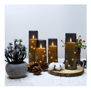 kakoya Flameless LED Candles with Timer 5 Pc Flickering Flameless Candles for Romantic Ambiance and Home Decoration Durable Acrylic Shell