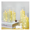 Kakoya Flameless LED Candles with Timer 5 Pc Flickering Flameless Candles