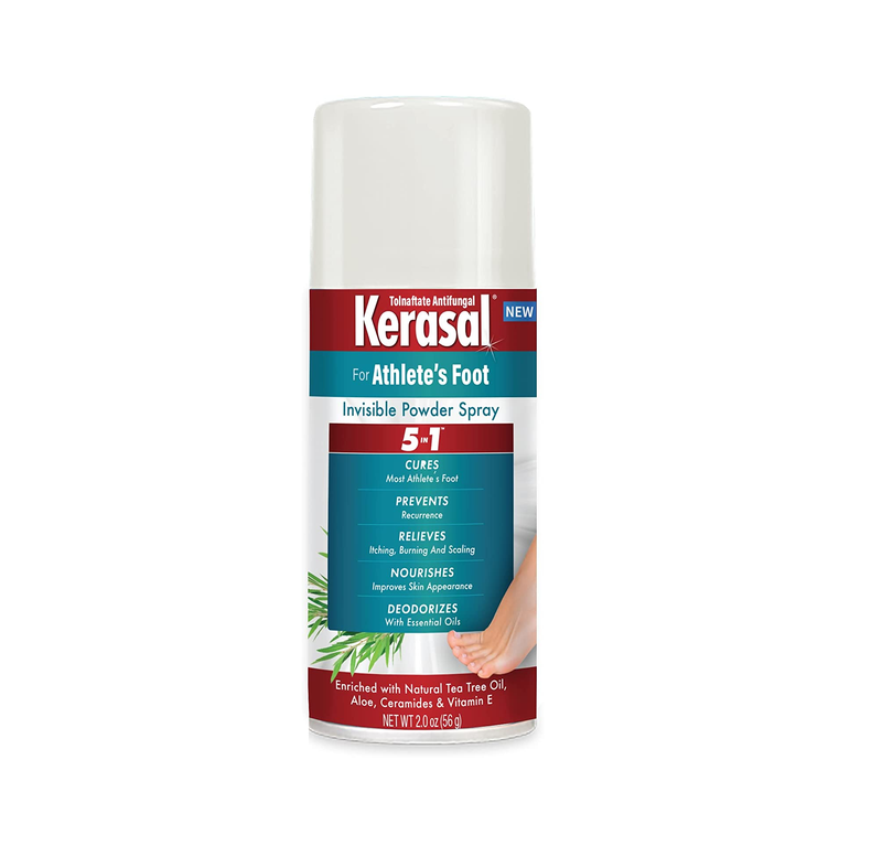 Kerasal 5-In-1 Athlete's Foot Invisible Powder Spray Athlete's Foot Spray 2 oz