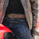 CHAOREN Reversible Belt Men | Light Brown/Black Width 38mm | 38mm Dress Belt — 2