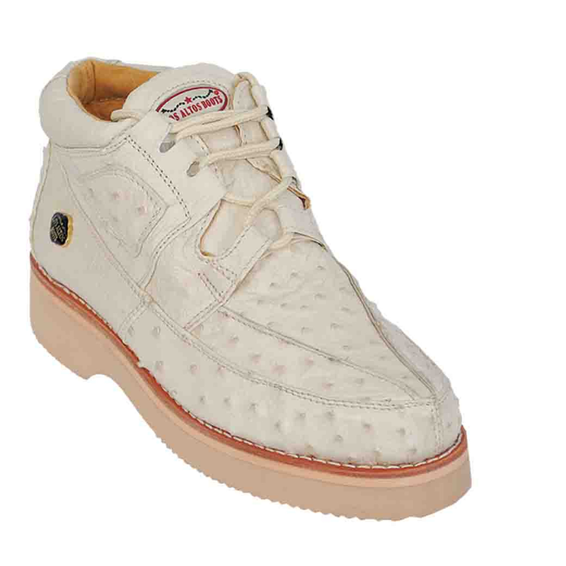 Los Altos Boots Mens # ZA060304 Full Caiman | Style #01 | Casual Shoe Boots | Color Winter White