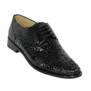 Los Altos Boots Mens # ZV090205 Drees Shoes | Style #09 | Caiman Hornback Boots | Color Black