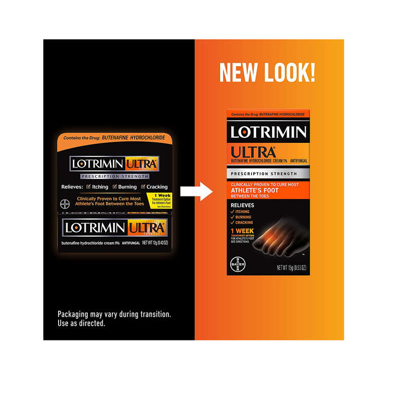 Lotrimin Ultra 1 Week Athlete's Foot Treatment Prescription Strength Butenafine Hydrochloride