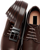 CHAOREN Reversible Belt Men | Mahogany/Black | 1.25" Dress Belt — 3