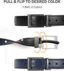 CHAOREN Reversible Belt Men | Navy/Black | 1.25" Dress Belt — 2