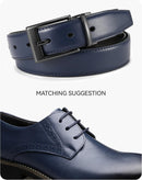 CHAOREN Reversible Belt Men | Navy/Black | 1.25" Dress Belt — 3