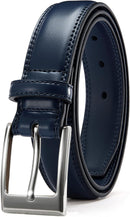 CHAOREN Mens Leather Gift Belt | Navy | 1 1/8" — 1