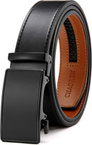 CHAOREN Men's Leather Ratchet Belt | Night / Black | 35mm — 1