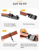 CHAOREN Men's Leather Ratchet Belt | Night / Black | 35mm — 4