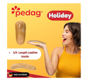 Pedag Holiday | 3/4 Length Sheepskin Orthotic Inserts | Handmade in Germany