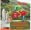pedag Leather/Suede/Nubuck/Textile Cleaner and Conditioner with Waterproofing Kit, 250 ml/150 ml, 3 Count